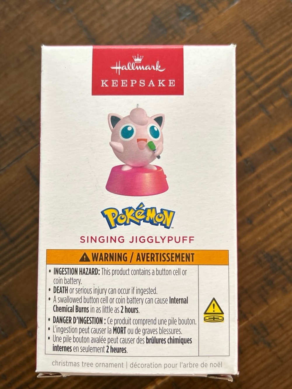 Hallmark Keepsake Pokémon Singing Jigglypuff Ornament - Pink new in box